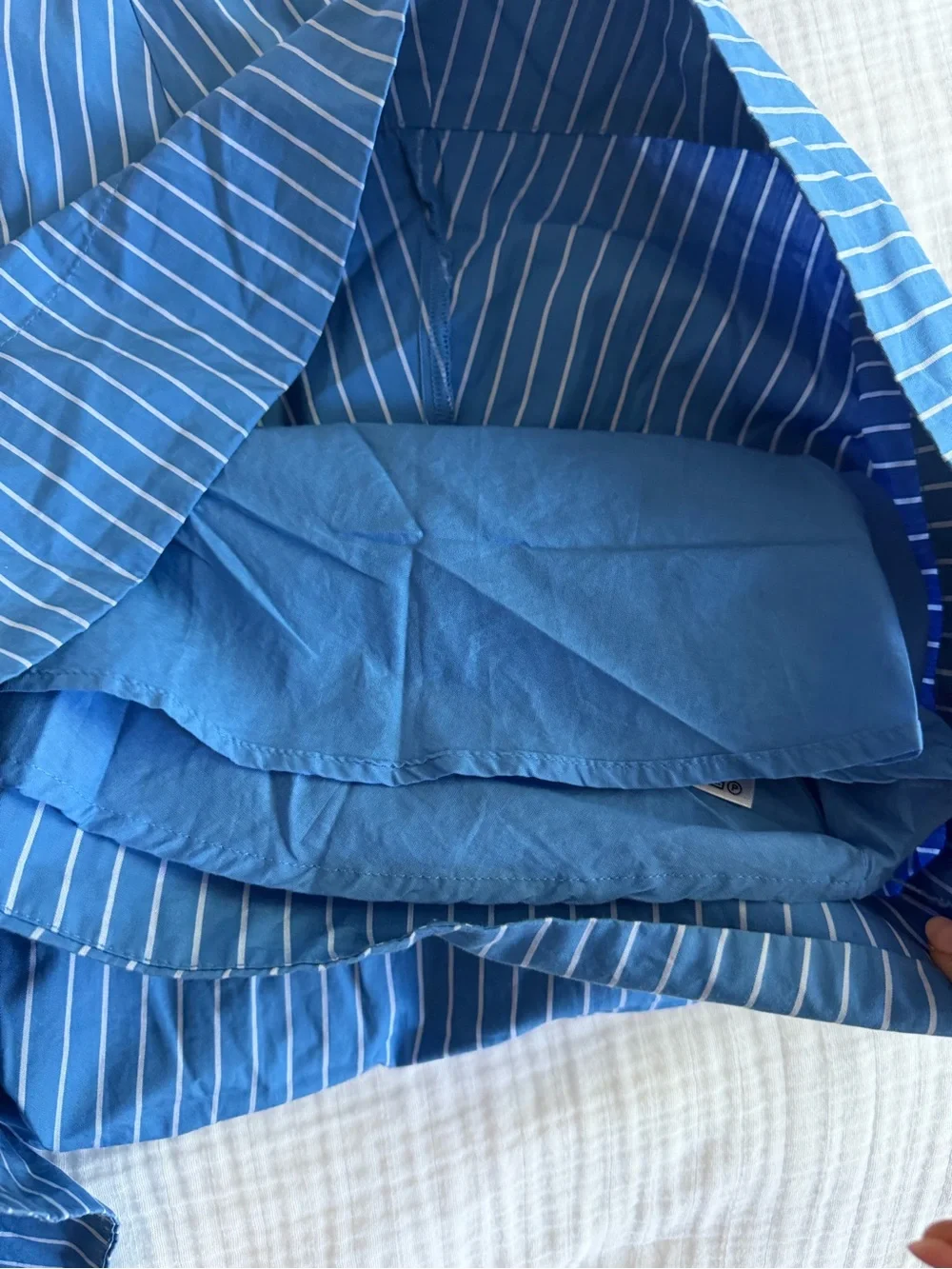 Wilfred Encourage Poplin Dress - BLUE STRIPE - Picture 4 of 7